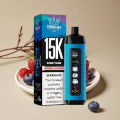 Al Fakher 15k Ice Adjust Clouds Disposable 15000 Puffs 22ml 5mg Blauwe Bes