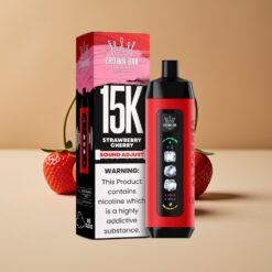 Al Fakher 15k Ice Adjust Clouds Disposable 15000 Puffs 22ml Aardbei Kers