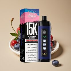 Al Fakher 15k Ice Adjust Clouds Disposable 15000 Puffs 22ml Blauwe Bes Kers