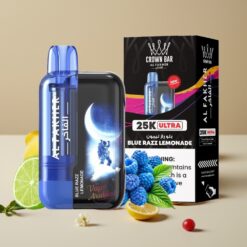 Al Fakher Crown Bar Ultra 25K Wegwerp Vape Blauwe Razz Lemonade 22ml 50mg