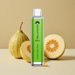 Hayati Pro Max 4000 Puffs Disposable Vape Mogu Mogu Meloen Oplaadbaar 1400mAh LED