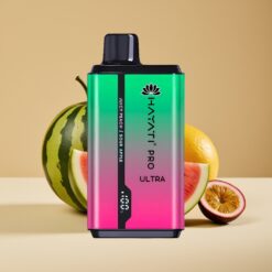 Hayati Pro Ultra 15000 Puffs Watermeloen Kiwi Passievrucht 2x12ml 2%