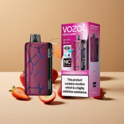 Vozol Neon 45K 45000 Puffs Disposable Vape Aardbeien Margarita 20ml 50mg Mesh Coel Type-C