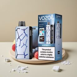 Vozol Neon 45K 45000 Puffs Disposable Vape Blauwe Framboos IJs 20ml 50mg Mesh