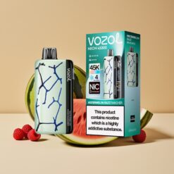 Vozol Neon 45K 45000 Puffs Verstelbare IJs/Luchtstroom 20ml Watermeloen Razz Rancher